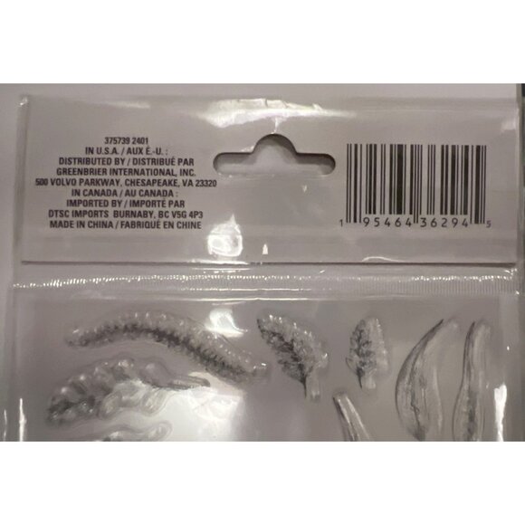 Crafters Square 21-Piece Clear Stamp Set With Botanical & Leaf Designs 375739 - Picture 4 of 4